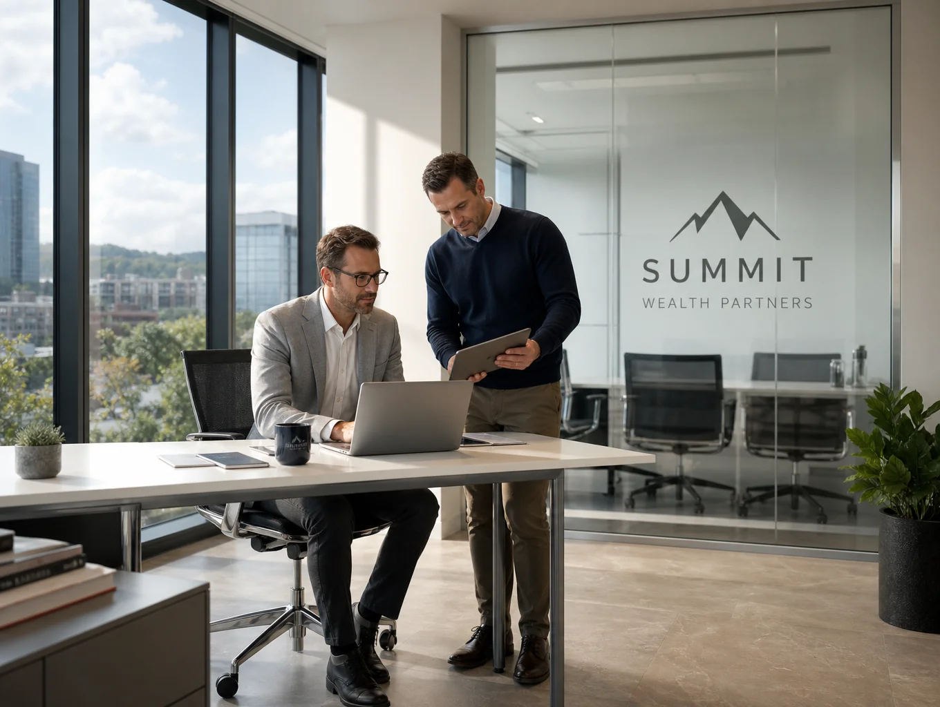 Warm and professional office space for legal consultation